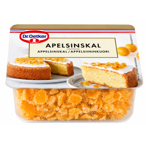 Appelsinskal, hakket, 100 gram