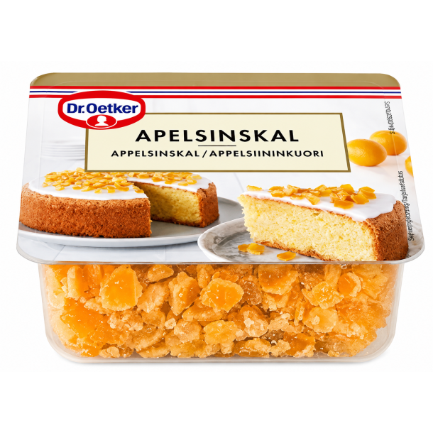 Appelsinskal, hakket, 100 gram