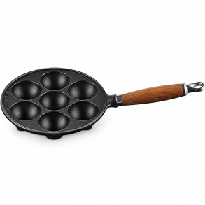 Le Creuset �bleskivepande med tr�h�ndtag