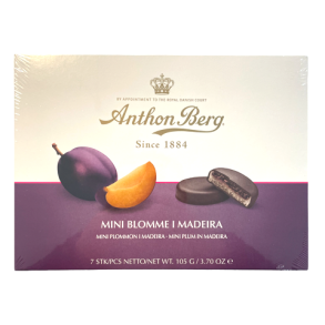 Anthon Berg Mini Blomme i Madeira, 105g.