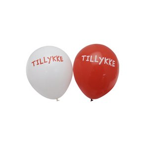 Balloner med teksten 