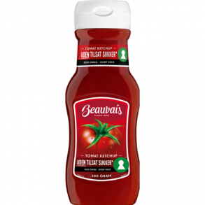 Beauvais Ketchup uden sukker. 480g.