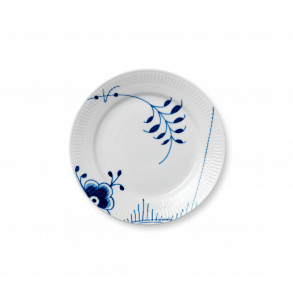 Royal Copenhagen Bl Mega Riflet Tallerken, 19cm