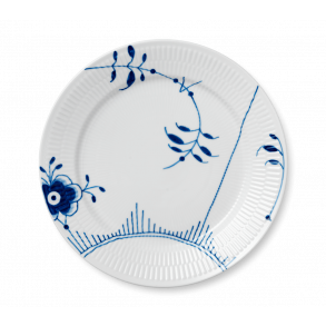 Royal Copenhagen Bl Mega Riflet Tallerken, 27cm