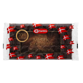 Carletti mrk kmpeplade, 170g