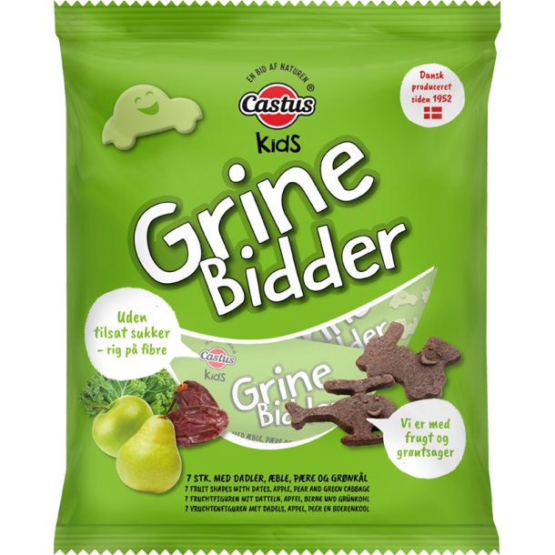 Castus Grinebidder Gr�n, med �ble, p�re og gr�nk�l, 70g