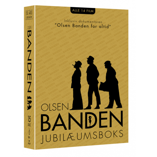 Olsen Banden jubilums Boks med alle 14 film + dokumentar. Til alm. dvdafspiller.