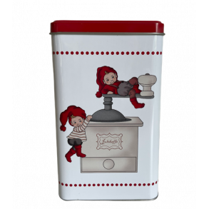 Dse med 2 nisser og kaffekvrn. 16cm hj