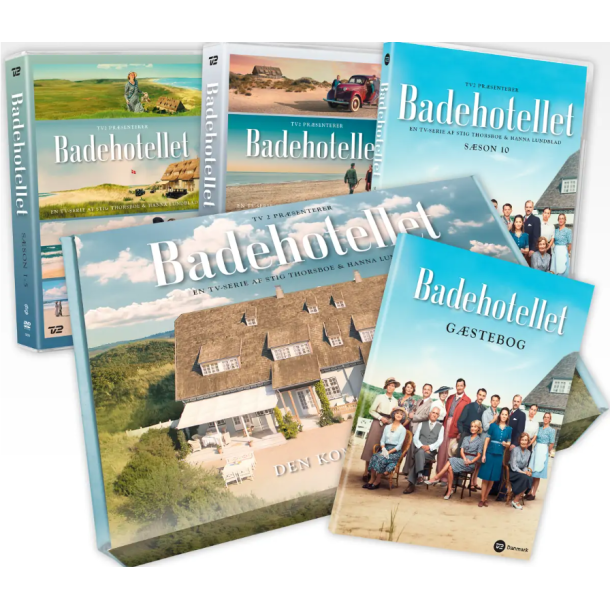 Badehotellet komplet dvd boks sson 1-10. + Badehotellet gstebog. 