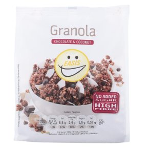 Easis sukkerfri Granola med chokolade og kokos, 350g