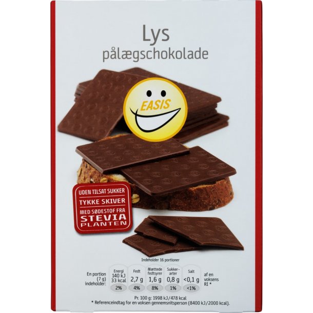 Easis Lys plgschokolade, 112g