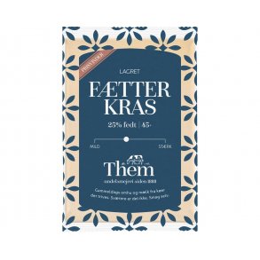 Them Ftter Kras lagret ost, +45/25%. ca. 450 - 500g.