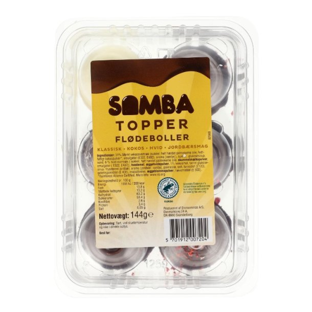 Samba Topper fldeboller, 6 stk. 