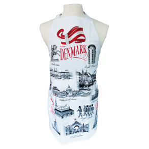 Forklde - hvidt med danske ikoner. 