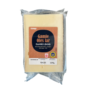 Gamle Oles Far ost, ekstra ekstra lagret. Min. 550g.