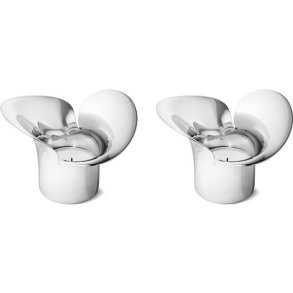 Georg Jensen Bloom Botanica Fyrfadsstager - H 7 cm, 2stk..