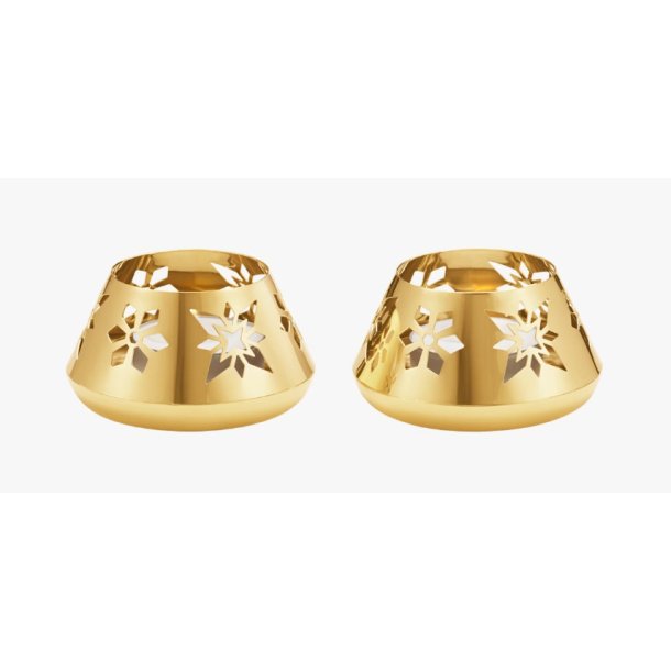 Georg Jensen Fyrfadsstager 2024. Guldbelagt.