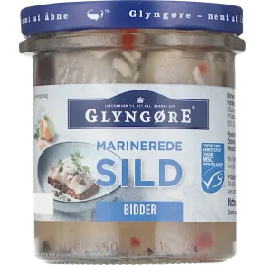 Glyngre marinerede sild i bidder, 350 gram