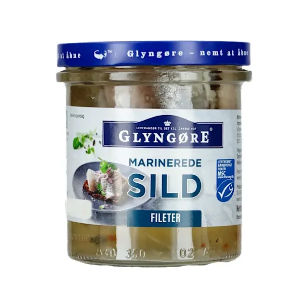 Glyngre marinerede sild i fileter, 350 gram