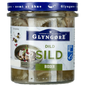 Glyngre dildsild i bidder, 350 gram