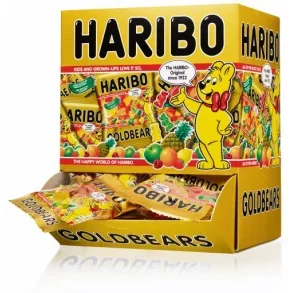 Haribo miniposer Guldbamser, 100 stk.