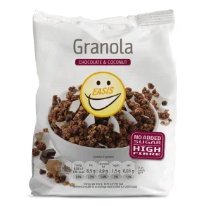 Easis sukkerfri Granola med chokolade og kokos, 350g