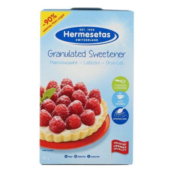 Hermesetas Drys-let til madlavning og bagning, 90 g.