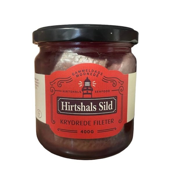 Gammeldags modnede kryddersild fra Hirtshals sild. Hele filetter. 400g