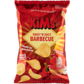 Kims Chips med barbecue, 170g