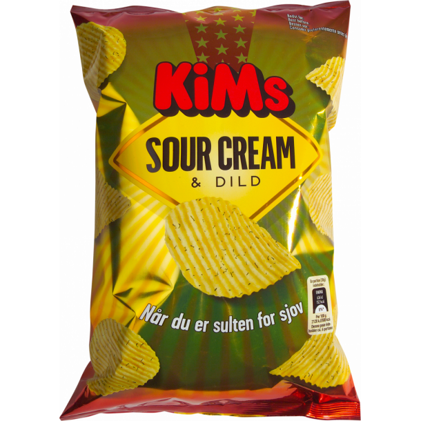 Kims Chips sour cream &amp; dild, 175g