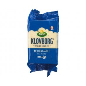 Klovborg Ost, mellemlagret, ca. 600g.