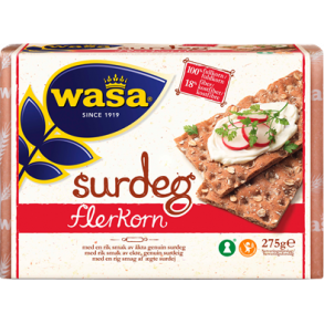 Wasa Knkbrd Surdej flerkorn, 275g