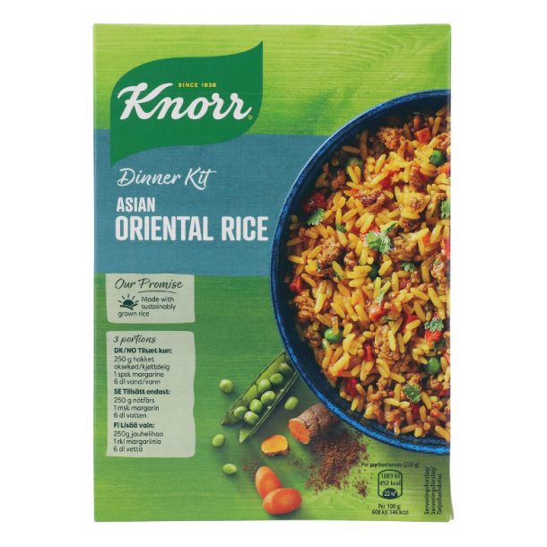 Orientalsk Risret, Knorr 3 portioner