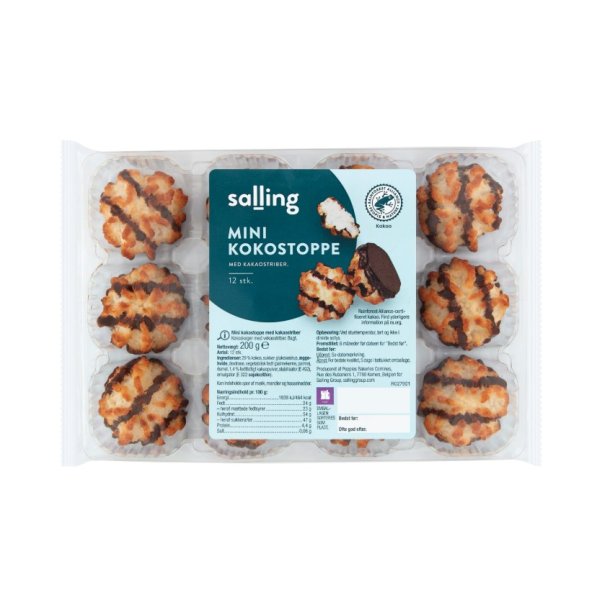 Mini kokosstjerner, 200g