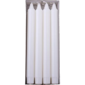 Kronelys, hvide. Fra Diana Lys. 8 stk.