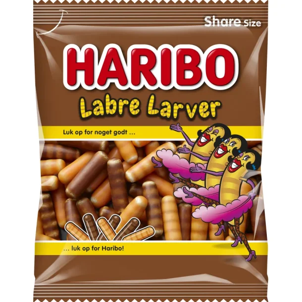 Haribo Labre Larver, 120 gram