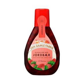 Marmelade p plastflaske. Den Gamle fabrik. 425g. Vlg variant.
