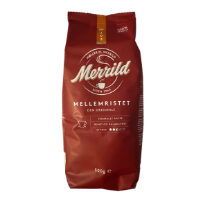 Merrild Mellemristet, Formalet kaffe. 500 gram