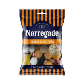 N�rregade blandede bolsjer, 100g