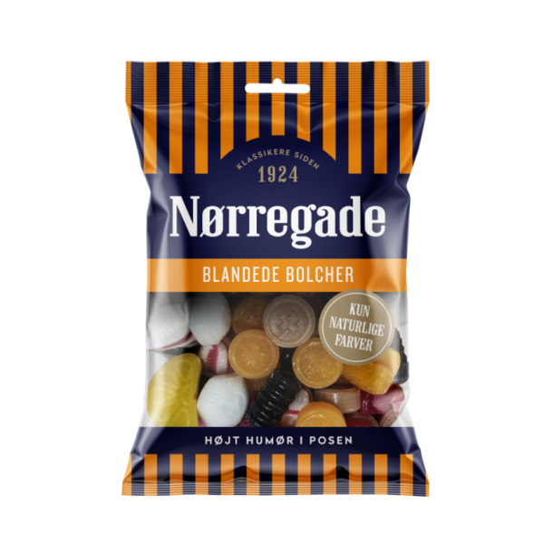 N�rregade blandede bolsjer, 100g