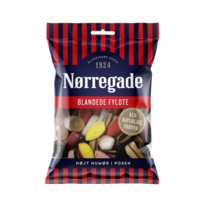 N�rregade blandede fyldte bolsjer, 100 gram