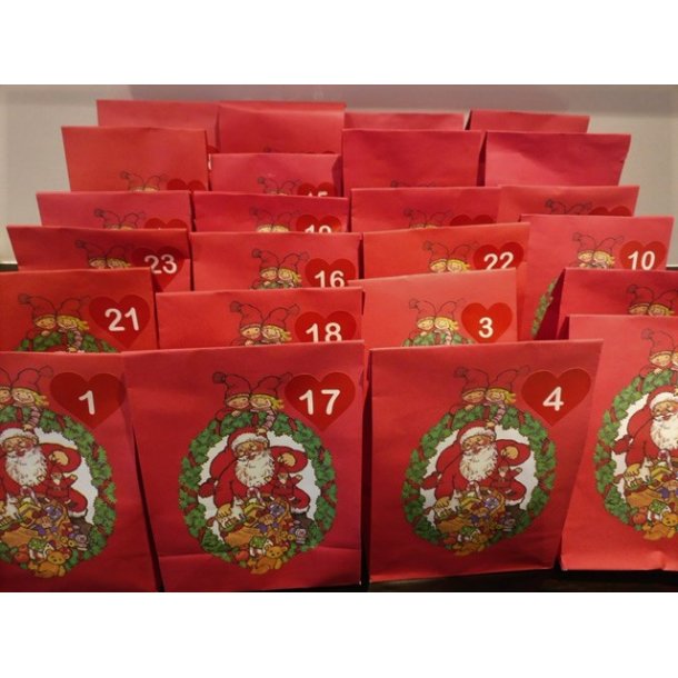 Pakkekalender til voksen, 24 pakker. <BR><BR>Obs vlg denne hvis du er bosat indenfor EU.