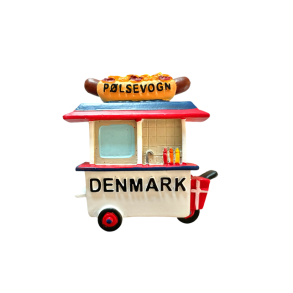 Plsevogn magnet. 6 x 6cm.