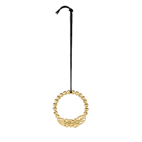 Rodendahl Karen Blixen, Blomsterkrans. Forgyldt. 7cm.