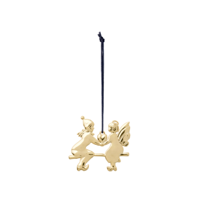 Rosendahl Karen Blixen Engel p vippe, forgyldt, 6,5cm