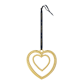 Rosendahl Karen Blixen, Kuglehjerte. Forgyldt. 12 cm. 