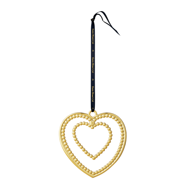 Rosendahl Karen Blixen, Kuglehjerte. Forgyldt. 12 cm. 