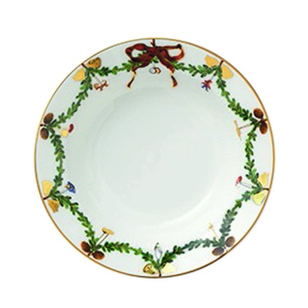 Royal Copenhagen Julestel Dyb tallerken, 17cm.
