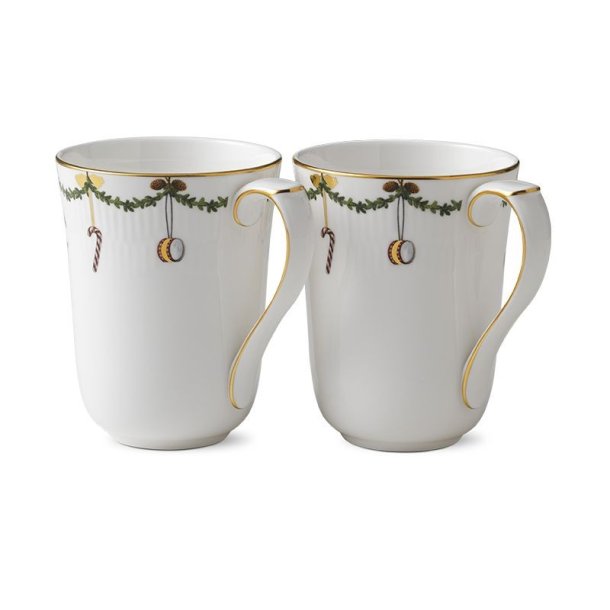 Royal Copenhagen Julestel Krus, 2 stk. 33cl.