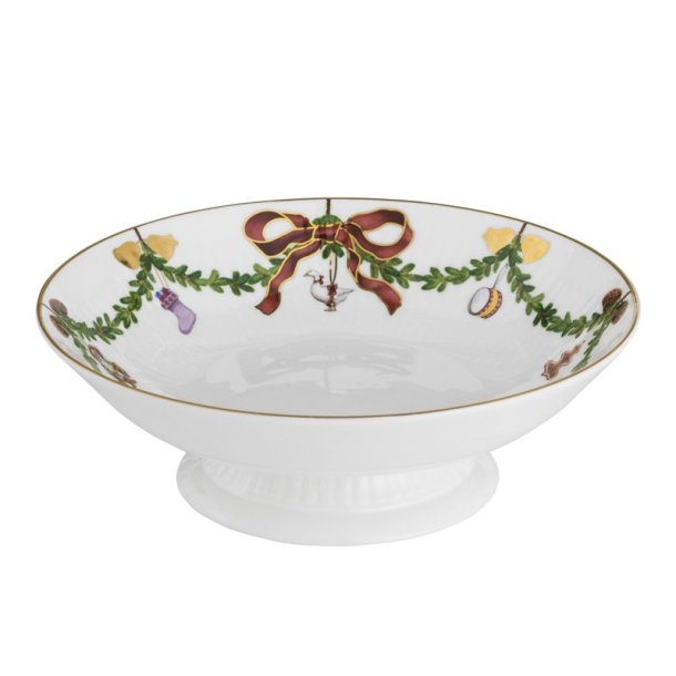 Royal Copenhagen Julestel Skl p fod, 18cm.